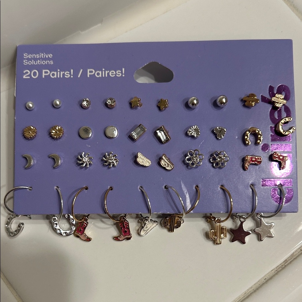 20 Pairs of Claire’s Earrings